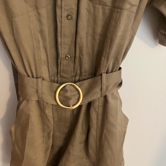 Frame Arie Belted Utility Romper - Picture 6 of 6